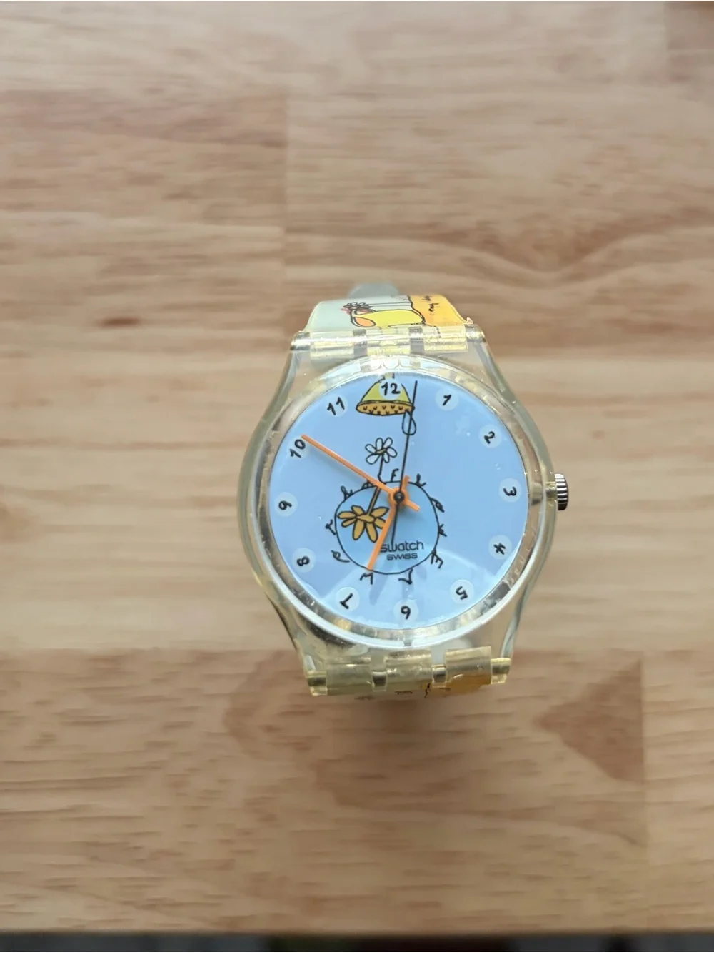 Vintage Swatch Flower Talk Daisy Flowers Analog Watch GK312 needs battery